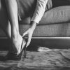 Schmerzen in High Heels Fußreflexzonenmassage hilft