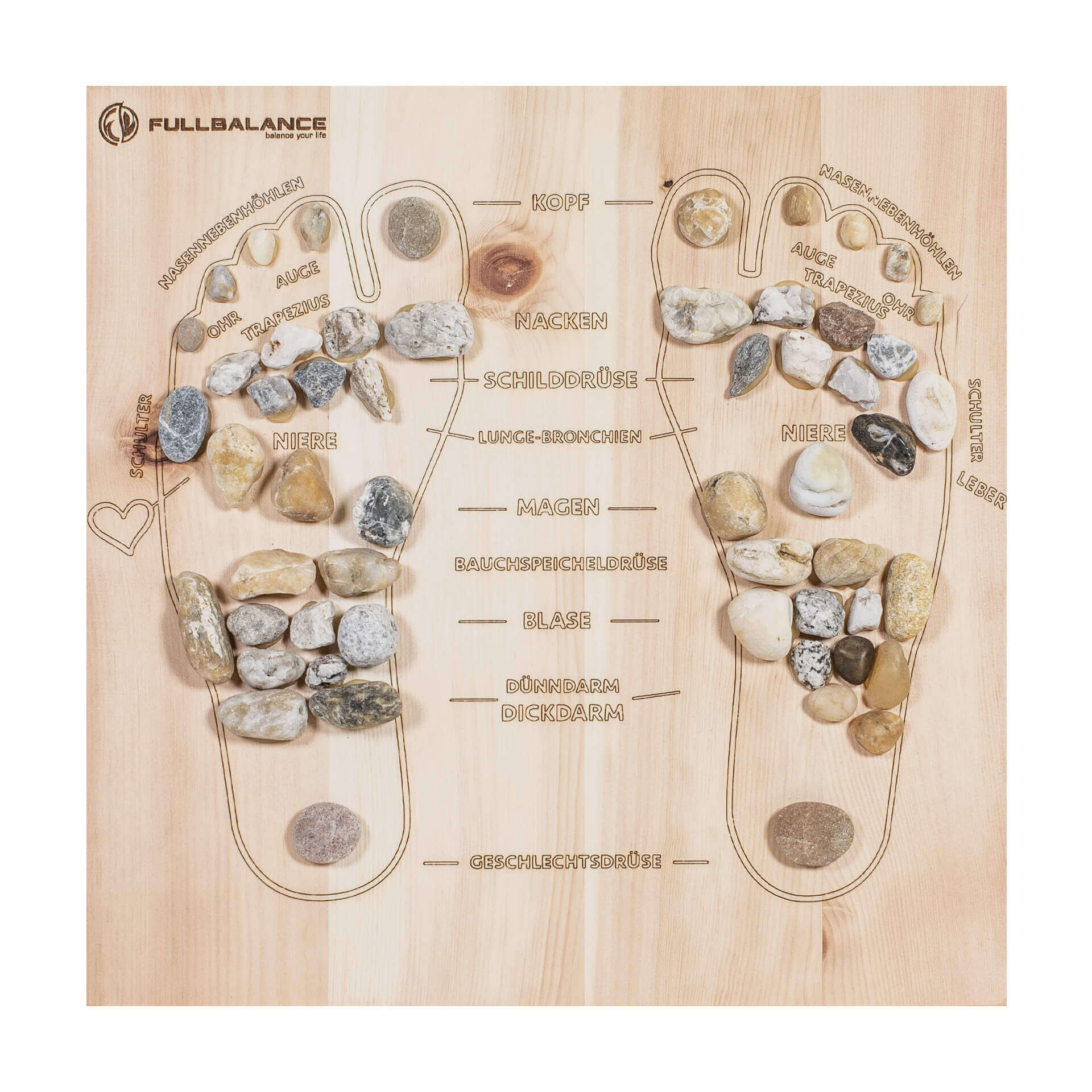 Pine & Stone Fußreflexzonenmassage Brett Maßanfertigung Pine & Stone Fußreflexzonenmassage Brett Maßanfertigung