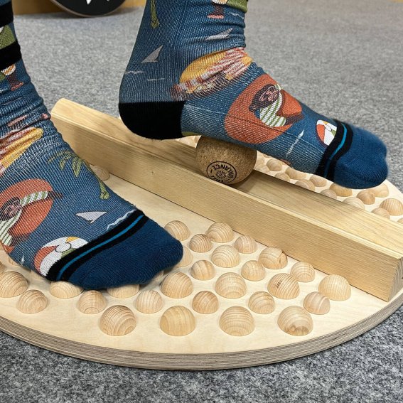Full Balance Board Regeneration plus mit Schiene Korkball und Balance Stange