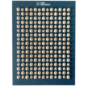 Nachhaltige Akupressurmatte aus Holzknöpfen