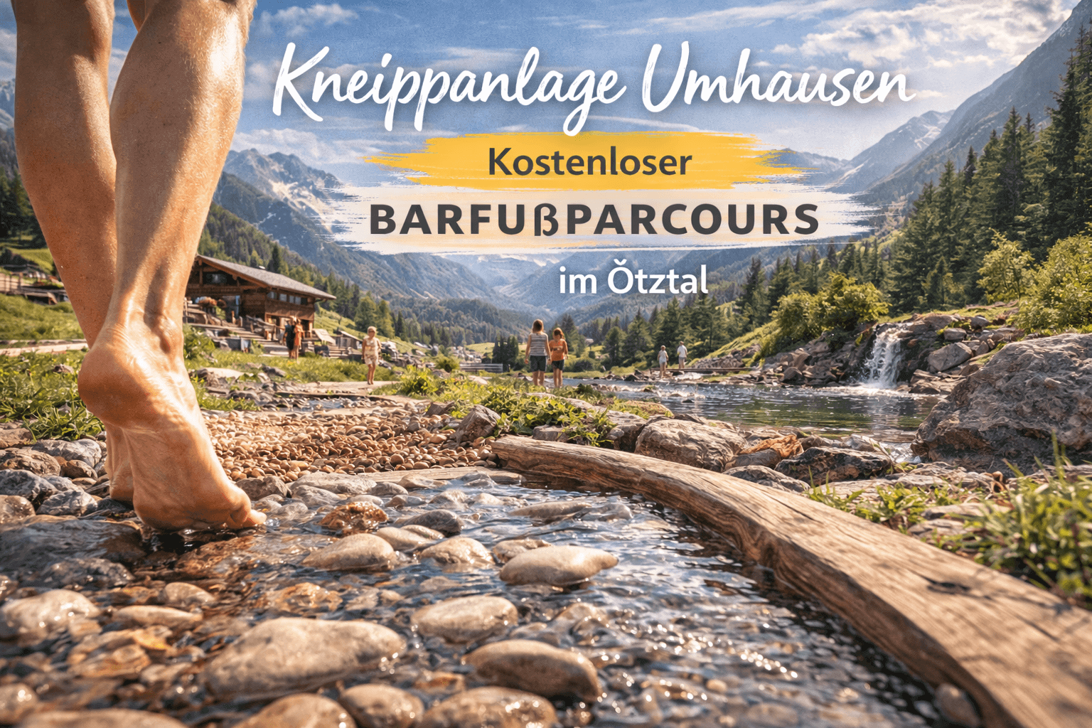 Kneippanlage Umhausen: Kostenloser Barfußparcours im Ötztal
