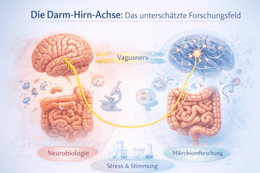 Die Vagusnerv Darm-Hirn-Achse illustriert - Das unterschätzte Forschungsfeld